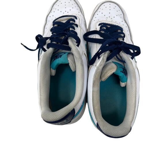 Nike Court Vision Low White Blue Void Turquoise Mens 11 - Picture 6 of 7